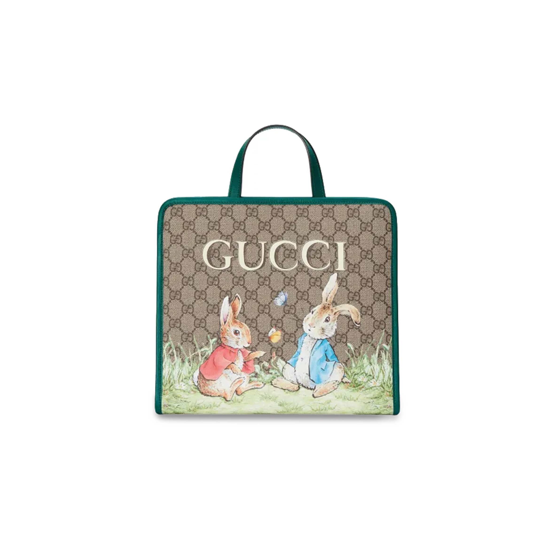 G*u*i children''s G*u*i rabbit embroidered tote bag 605614 (28.5*25*11cm)